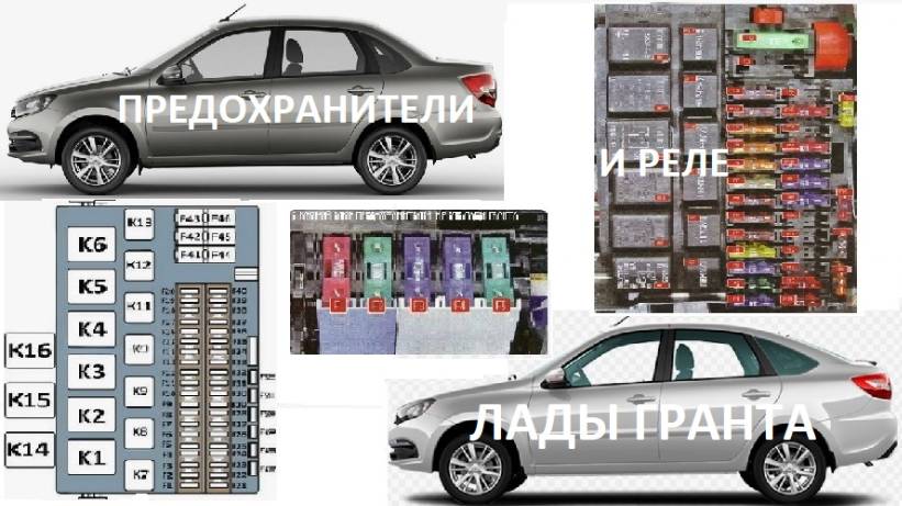 Предохранители и реле LADY GRANTY всех исполнений Стандарт, Норма, Люкс