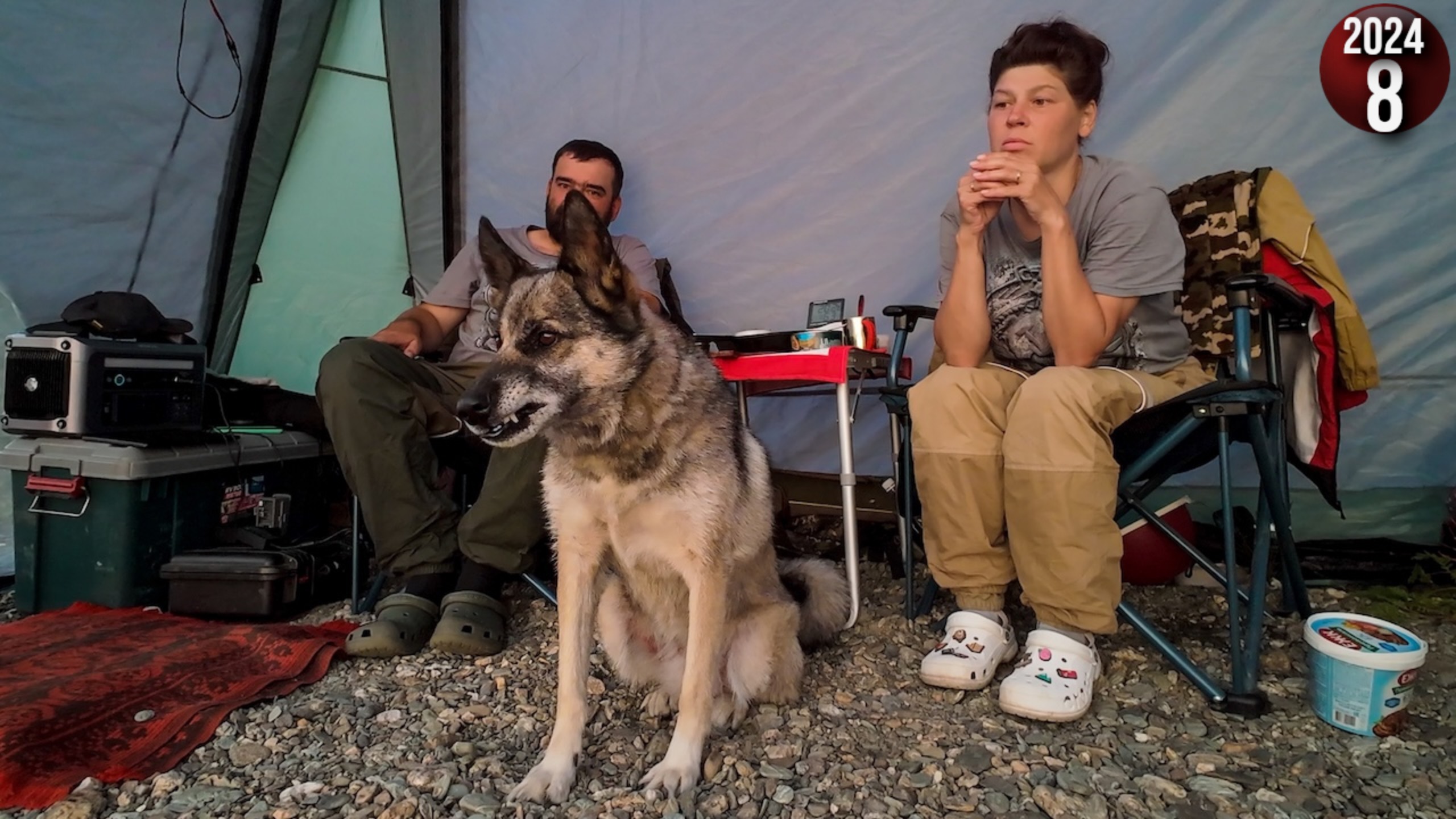 Вечерние гости. Пуля знает свою работу. Оказалось, рядом живут Ненцы. Быт: стирка, заготовка дров 8с