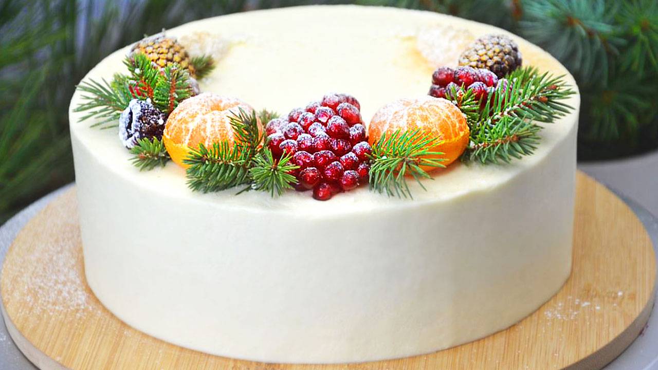 Торт «Новогодний Сюрприз» 🎁 Удивите гостей этим потрясающим праздничным тортом 🎄 Торт на Новый Год