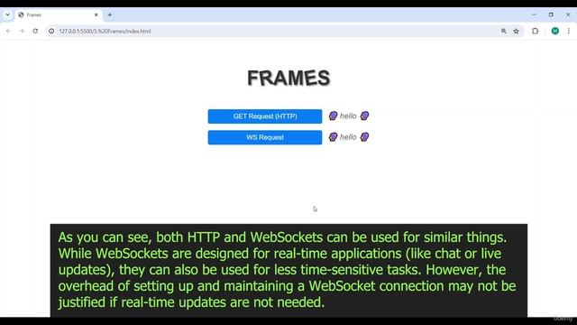 438. HTTP vs WebSockets
