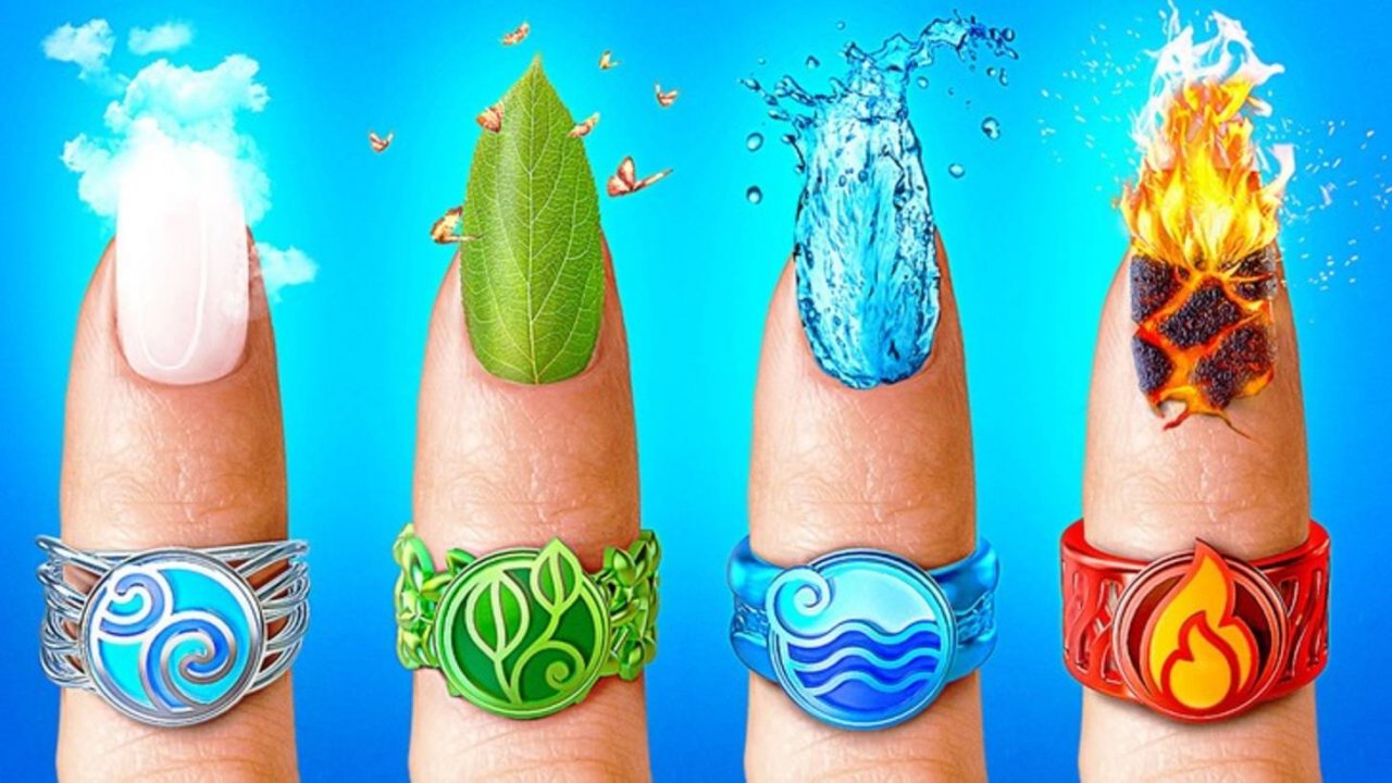 МЫ УДОЧЕРИЛИ ЧЕТЫРЕ СТИХИИ || Огонь, Вода, Воздух и Земля на уроке! Девичьи проблемы от 123 GO!