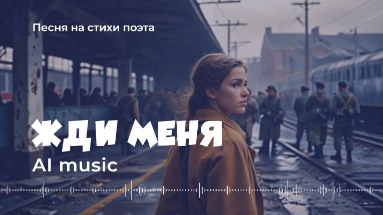 Жди меня (военная песня) - Artificial Intelligence (AI) music, video