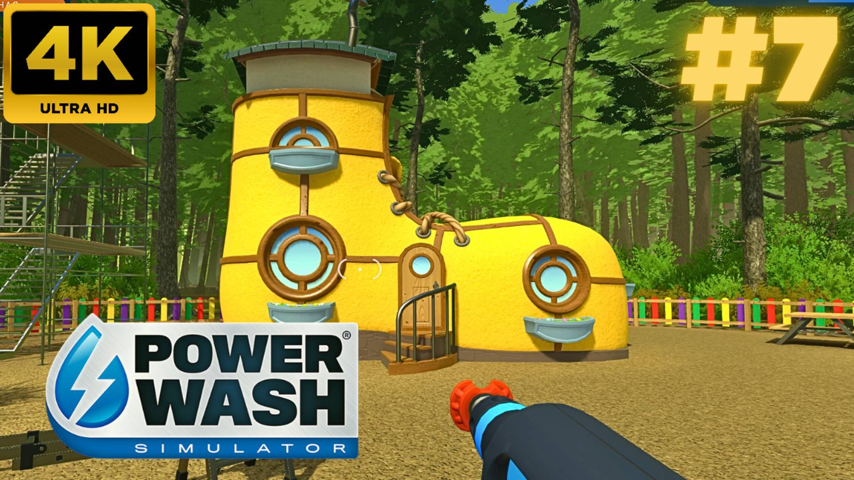 PowerWash Simulator: Отмыть  Дом-в-сапоге #7 (4K)