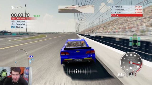 ИСПОРТИЛ ОКОНЧАТЕЛЬНО ГОНКУ НА 40 КРУГОВ (NASCAR)