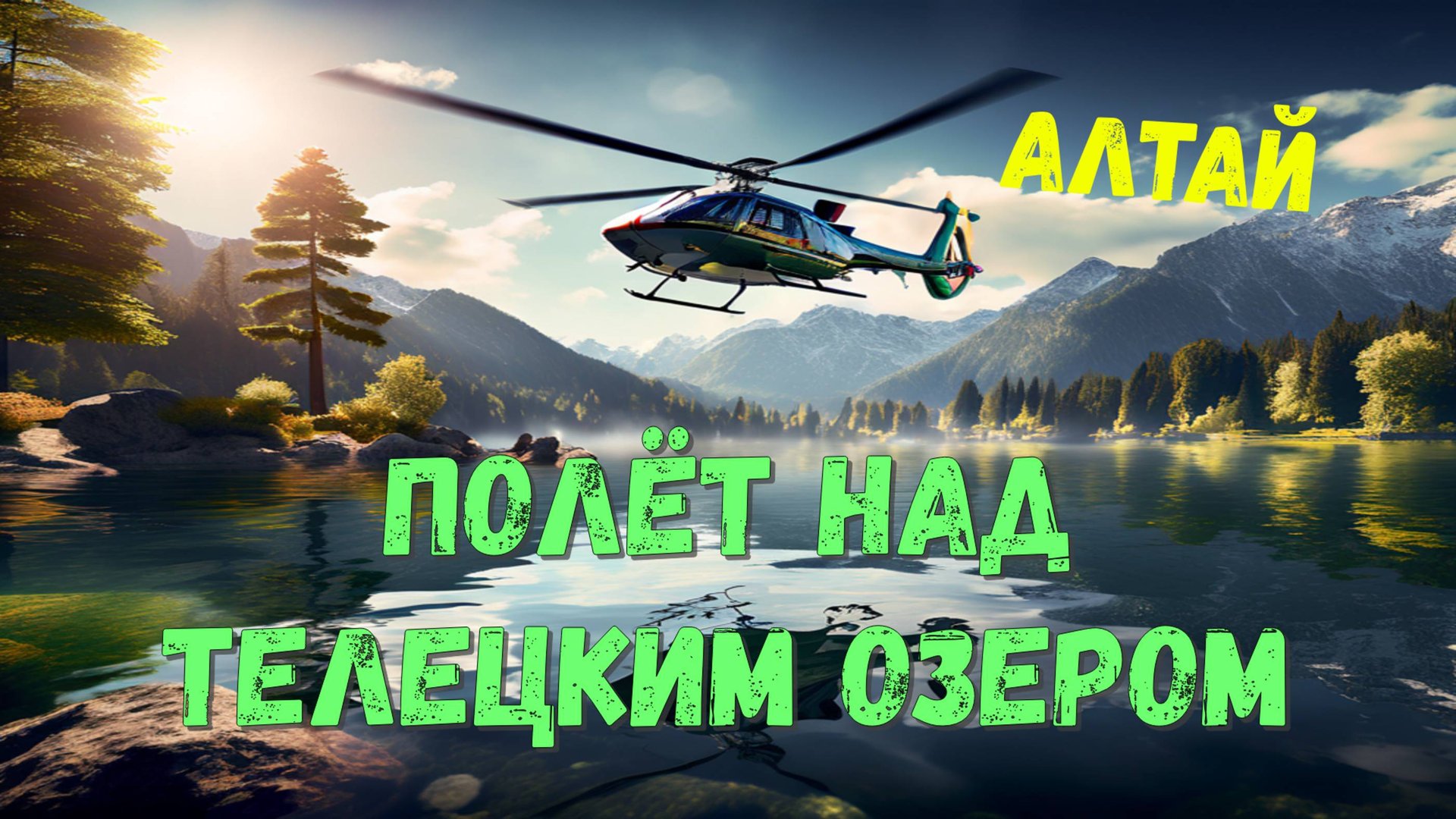С неба на Телецкое озеро: полёт над жемчужиной Алтая 🚁🌊