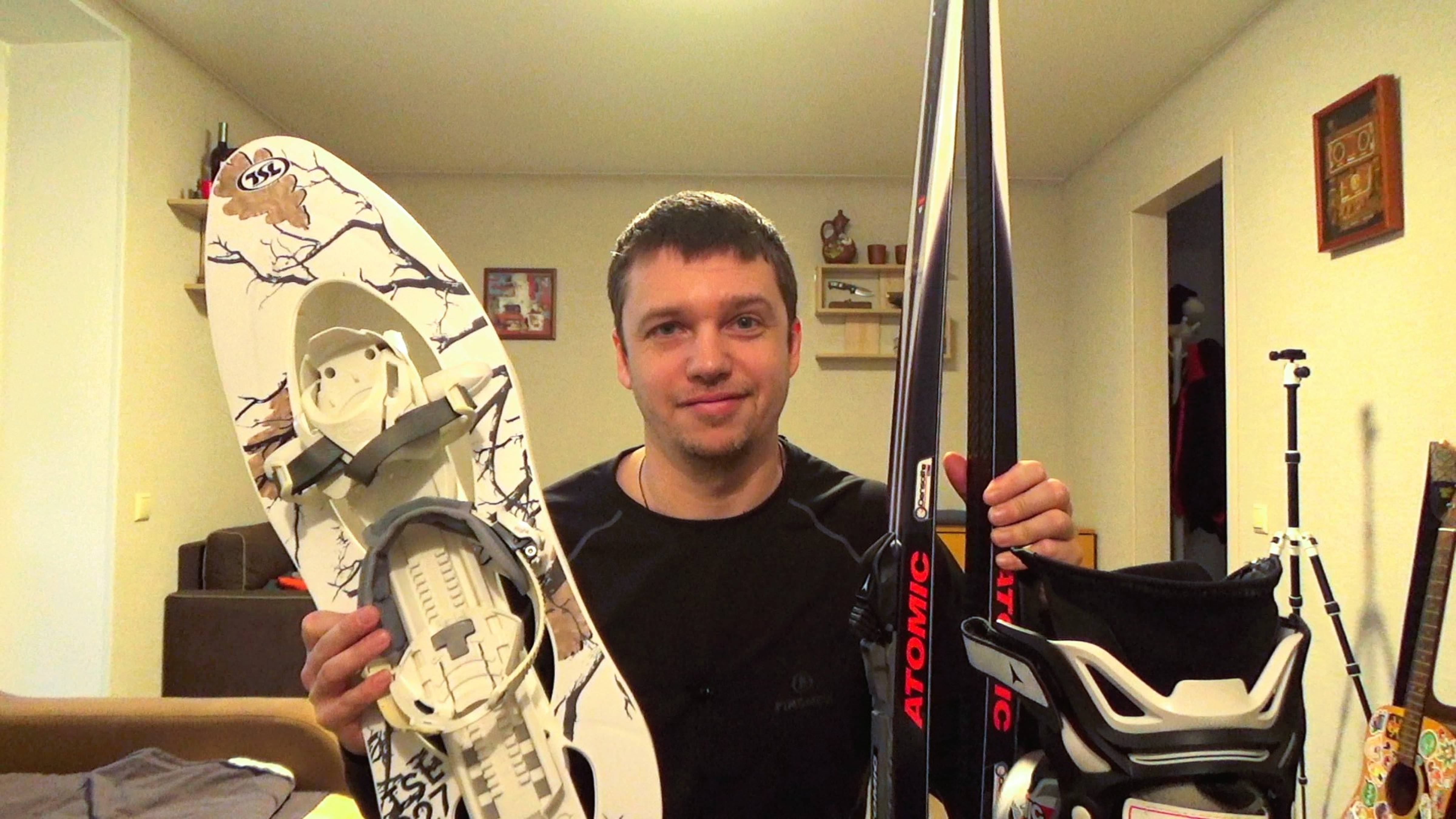 Передвижение в зимнем походе / Лыжи / Снегоступы