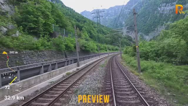 Поездом из Зальцбурга в Филлах (Австрия)! 4К 60fps UHD