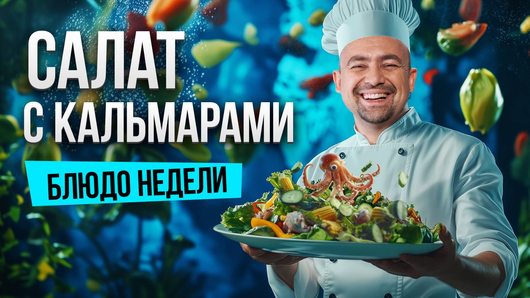 Блюдо недели: НОВОГОДНИЙ САЛАТ С КАЛЬМАРАМИ по рецепту шеф-повара Ивана Кудряшова