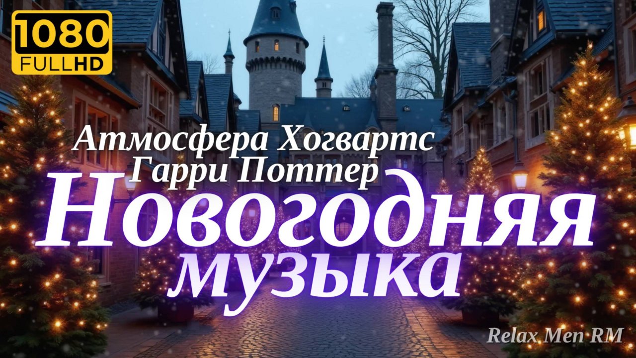 🎄Новогодняя атмосфера Хогвартса с волшебной праздничной музыкой