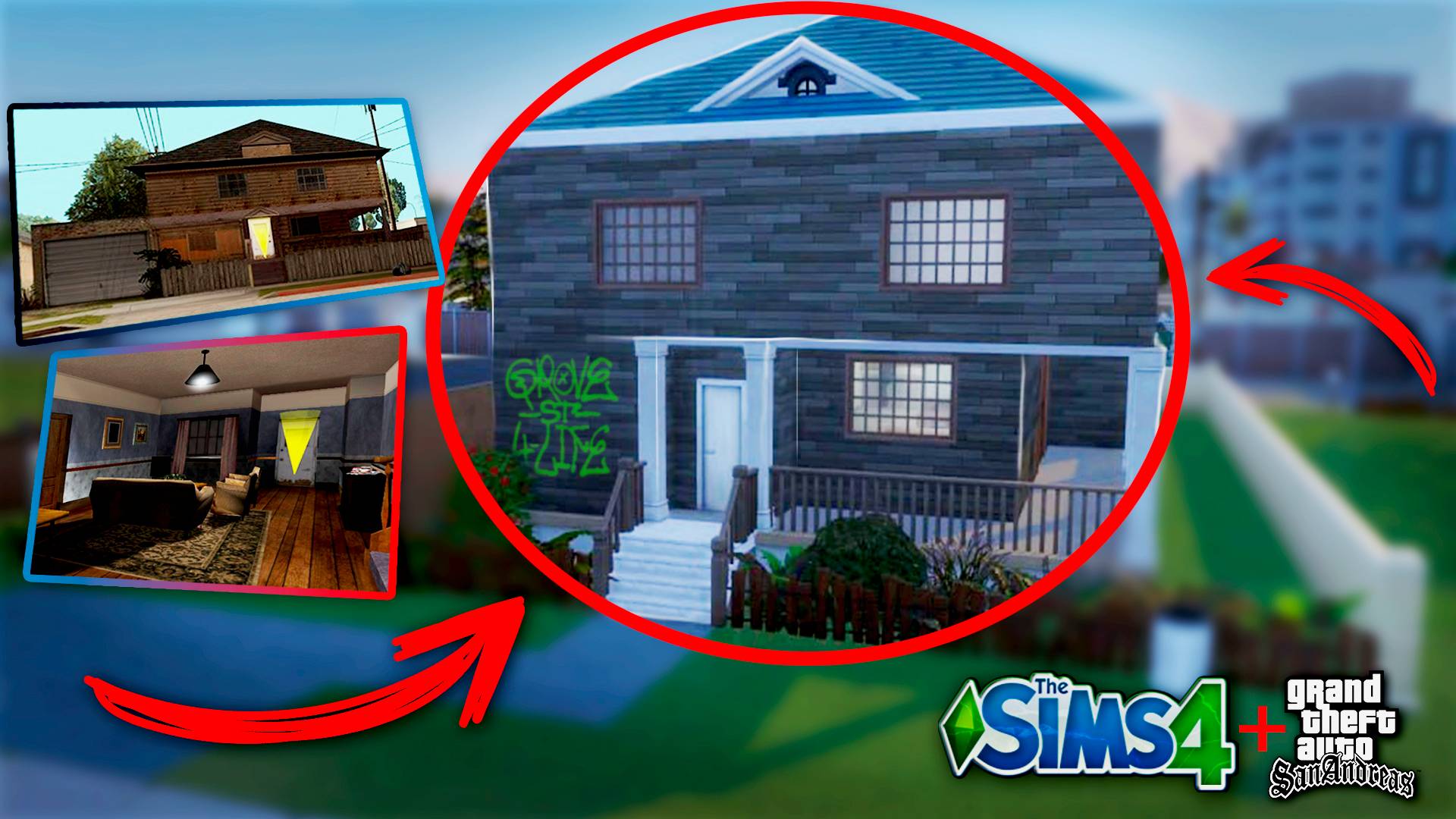 Я построила ДОМ СИДЖЕЯ из GTA в SIMS 4