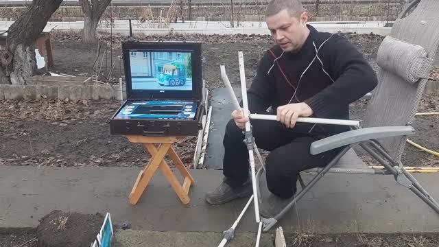 телевизор на природу