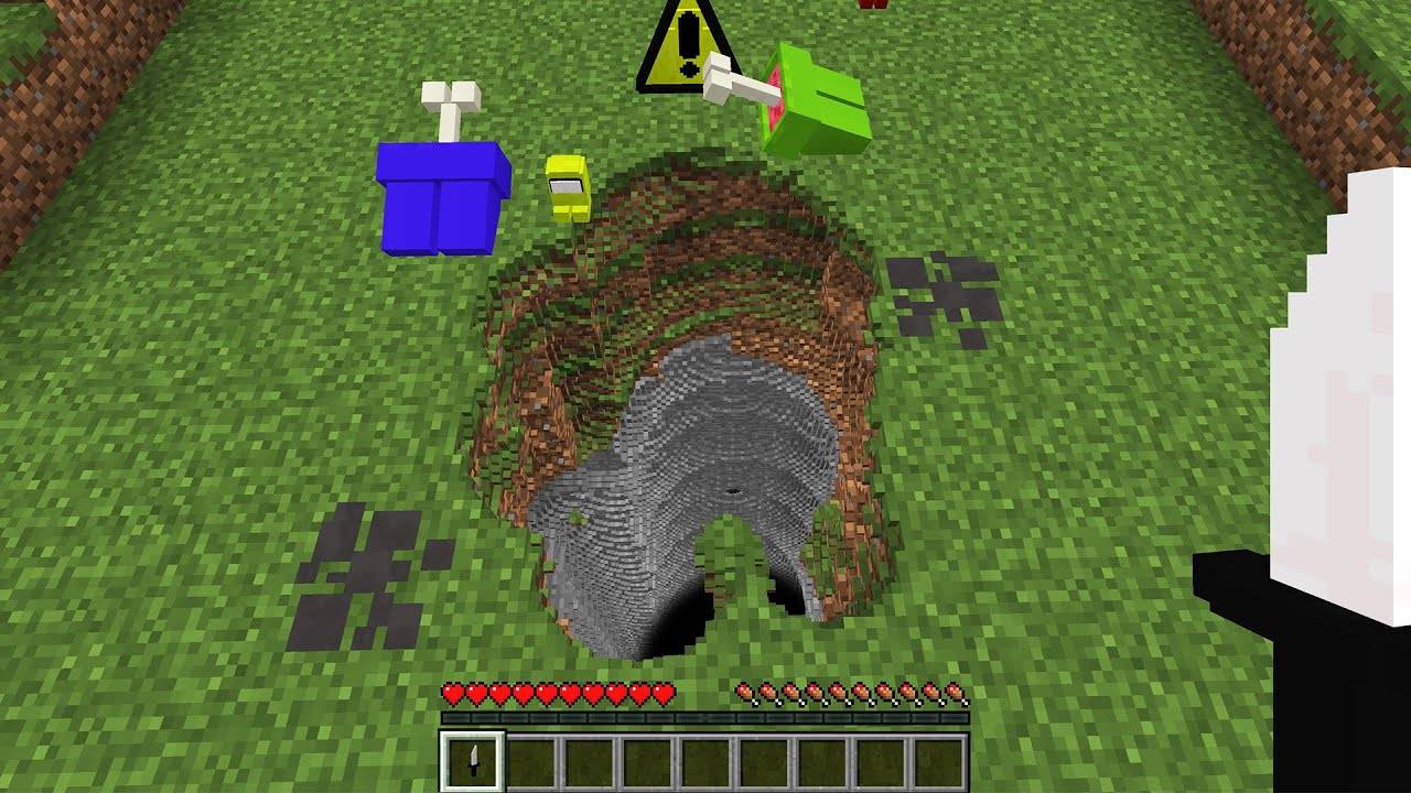 Куда ведет этот странный проход АМОНГ АС в майнкрафт ! ПРЕДАТЕЛЬ AMONG US MINECRAFT