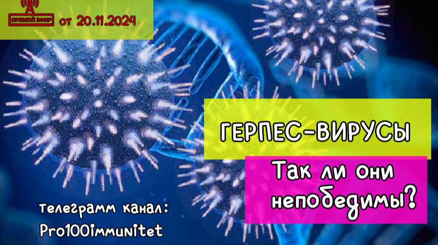 ✅ Герпес-вирусы - так ли они непобедимы?