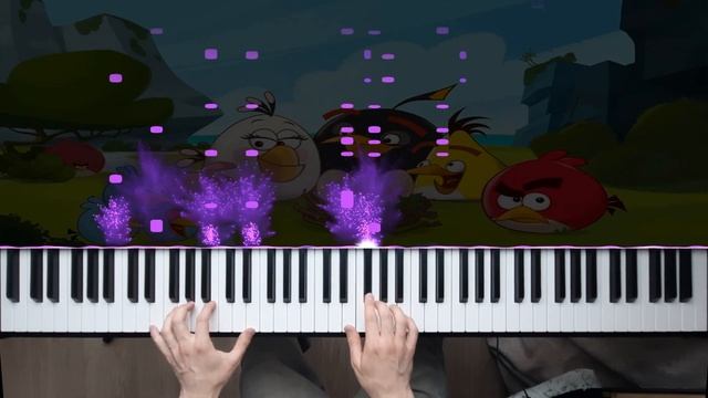 Angry Birds Piano Tutorial Rovio/Ari Pukkinen (music notes in the description/НОТЫ в описании)