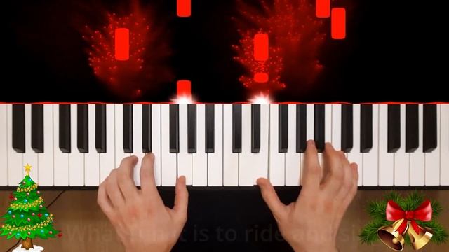 Jingle Bells easy piano tutorial by Mikhail Belousov