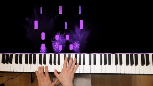 Shape of my heart piano tutorial by Mikhail Belousov