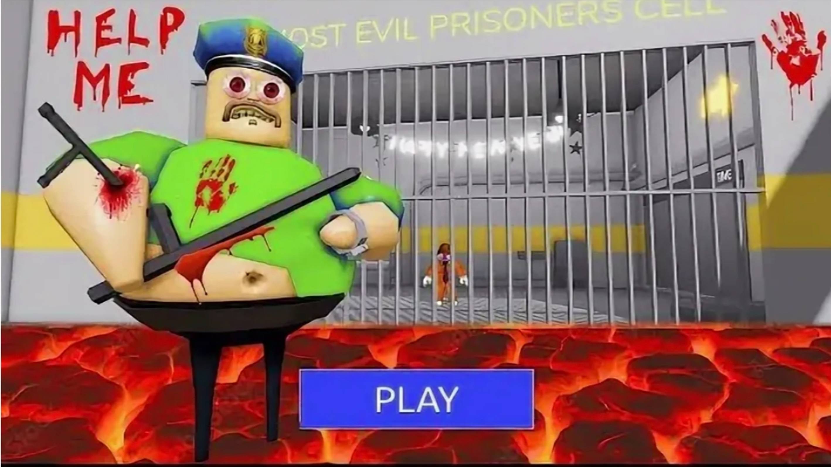 Я сбежал из тюрьмы барри но пол это лава в роблокс