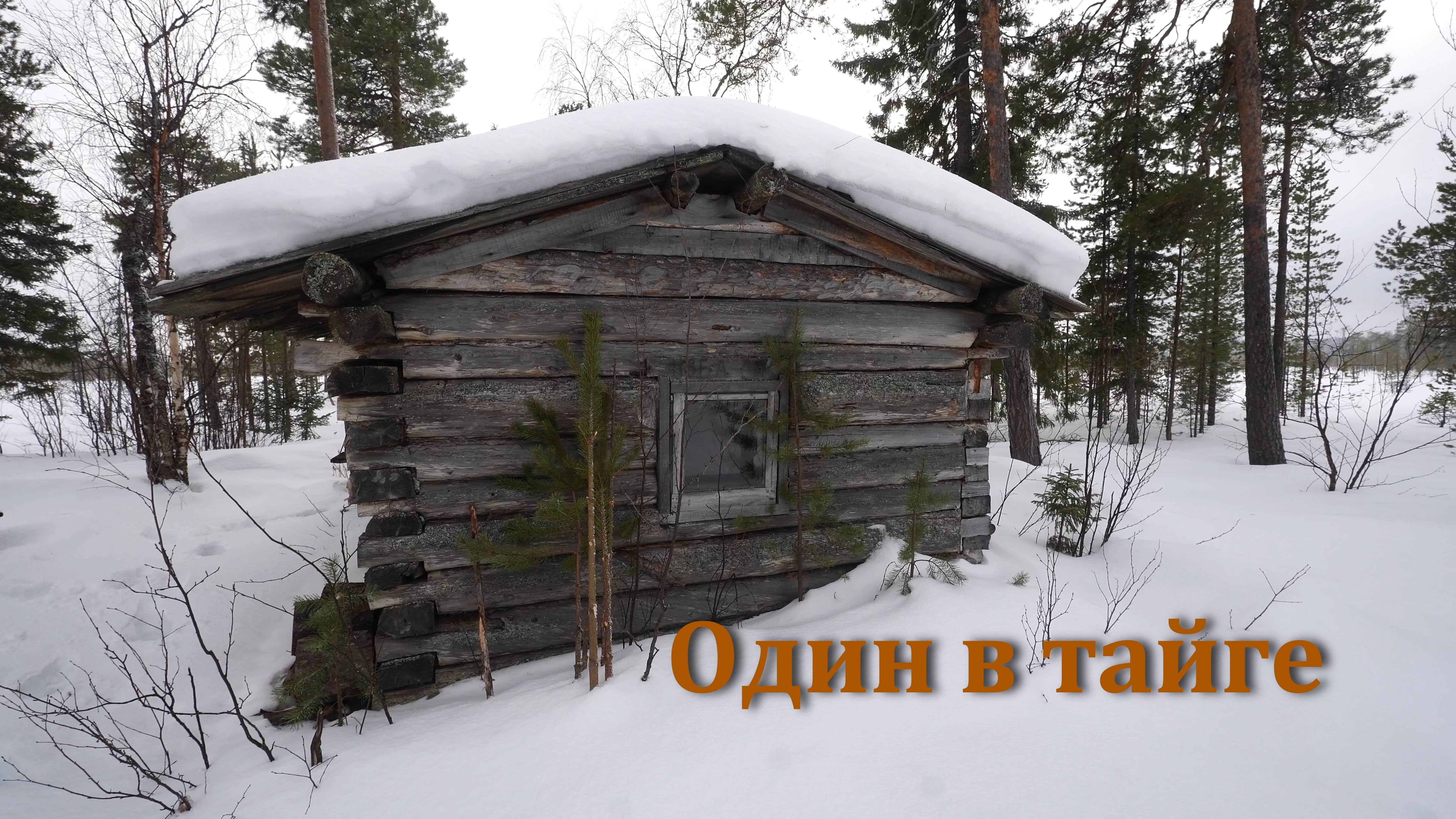 Заночевал в избе. Хариус на таёжной речке.