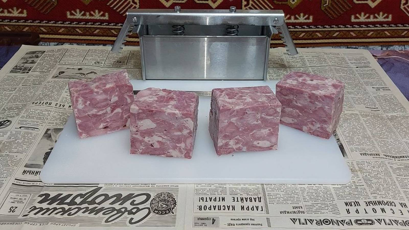 Домашняя рубленная ветчина сувид