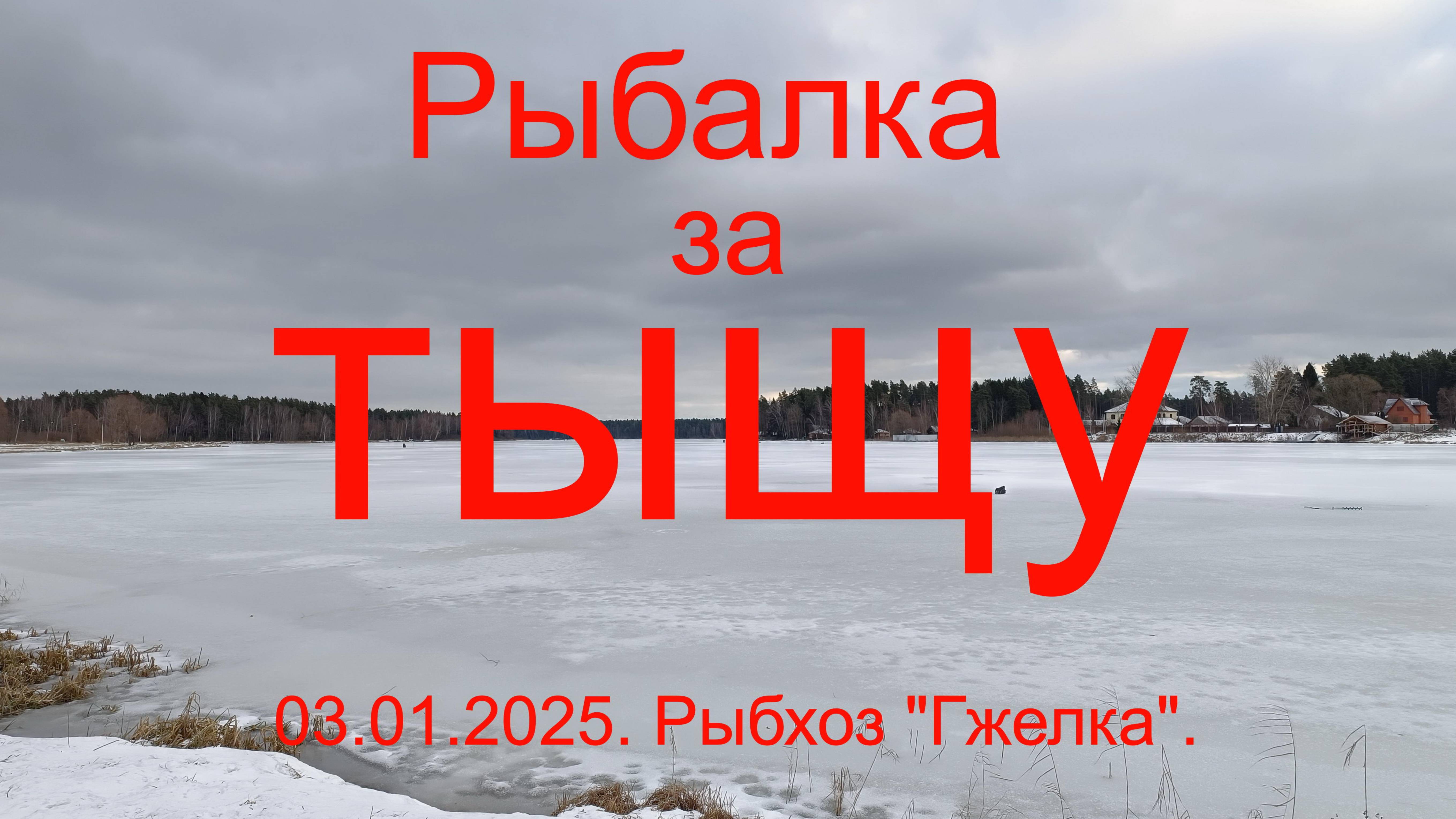 Рыбалка за тыщу. Рыбхоз Гжелка. 03.01.2025.