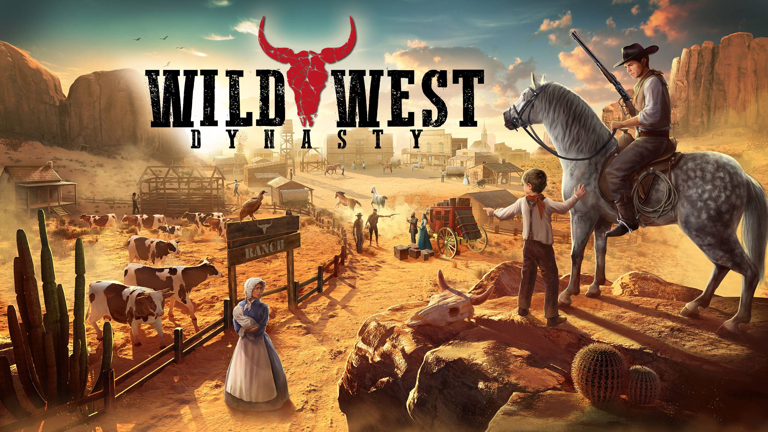 Wild West Dynasty #3 ПОСТРОИЛИ ПЕРВЫЕ ДОМА! восстанавливаем поселение