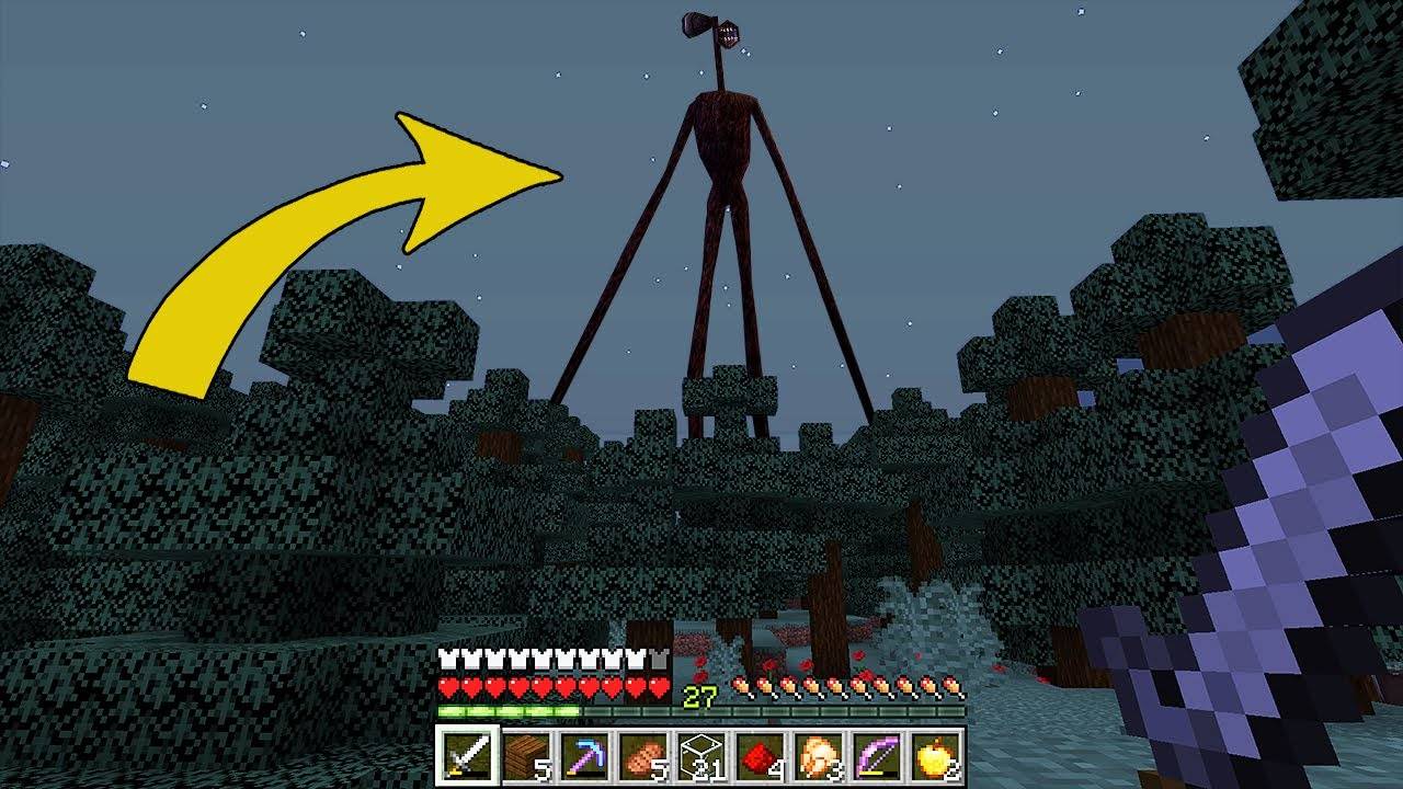 Призвал СИРЕНОГОЛОВОГО в майнкрафт часть 2