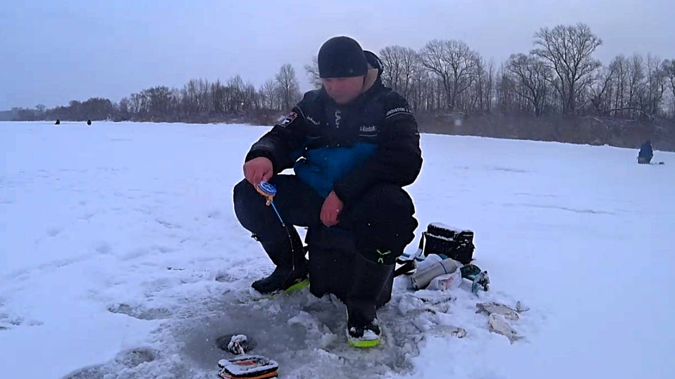 Ловля густеры со льда! Зимняя рыбалка 2025!