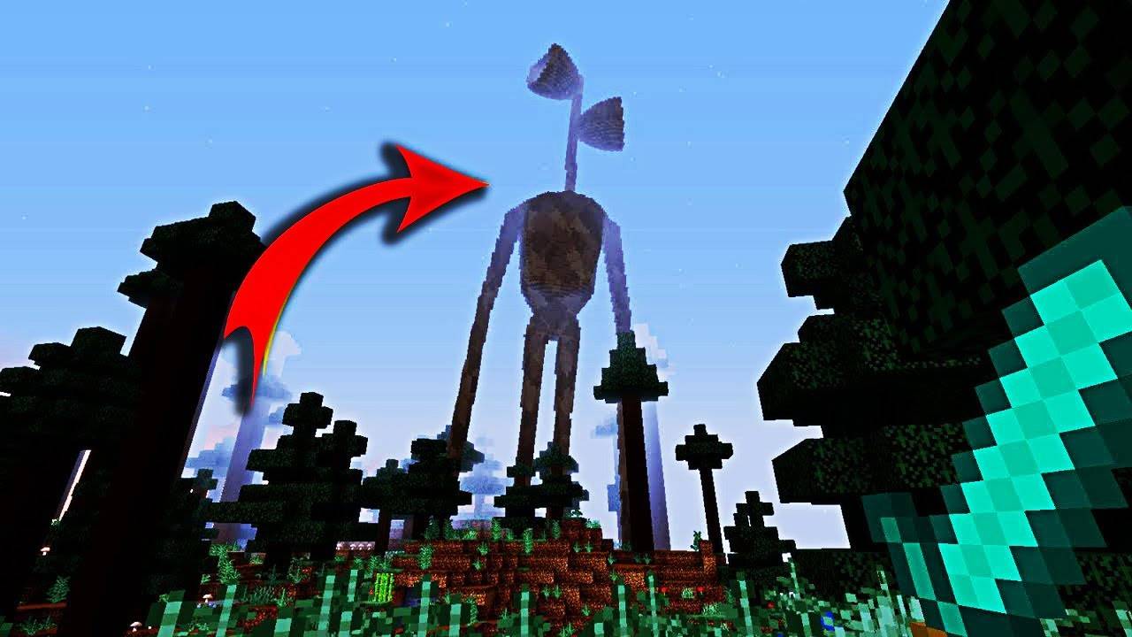 Провел ночь с СИРЕНОГОЛОВЫМ в лесу в майнкрафт