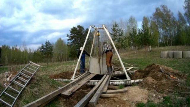 Заколдованный Колодец - Переделываем - Вытаскиваем Кольца - Углубляем - Весна - 2018 - Часть 2