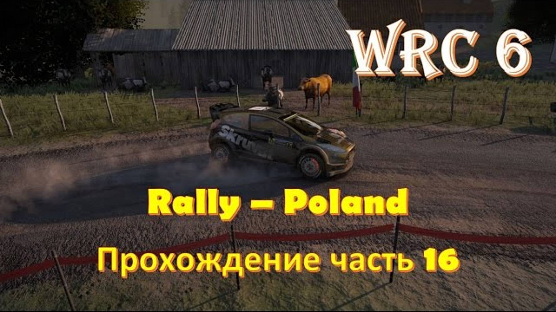 Ралли в Польше на ford rs WRC 🏁 экстремальная скорость на бездорожье 🎯 Чемпионат ралли WRC 6
