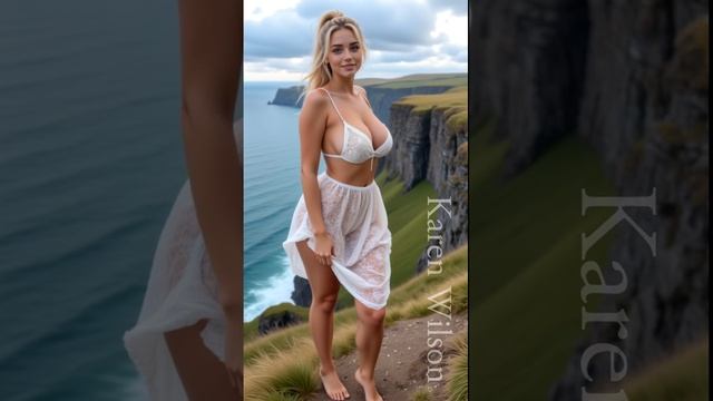 Karen Wilson-Lace Chiffons on Scottish Cliffs