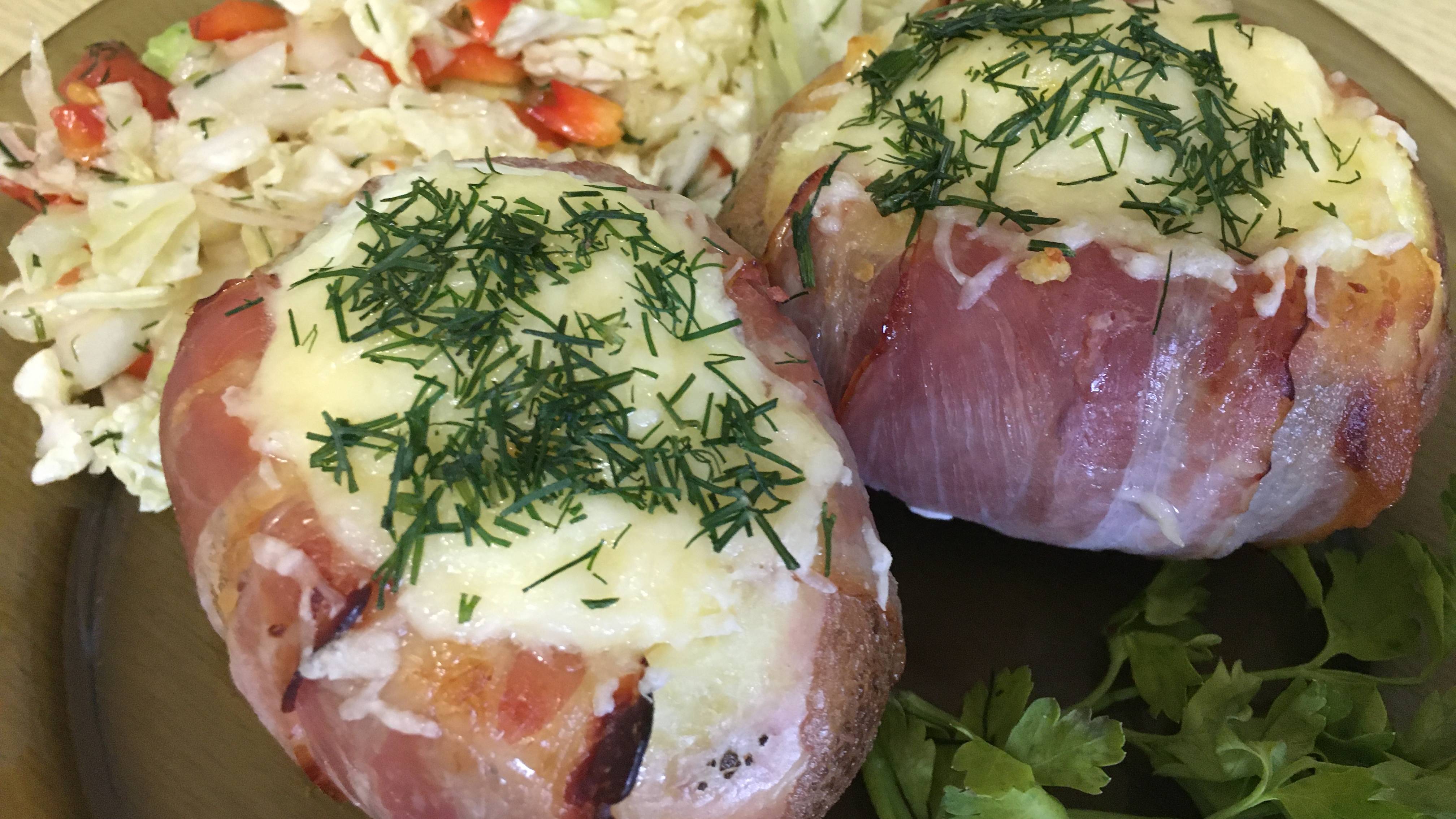 ЧТО МОЖНО ПРИГОТОВИТЬ КАРТОФЕЛЬ С БЕКОНОМ И ЯЙЦОМ Вкусный обед или ужин для всей семьи КОТЫ и ДАЧА