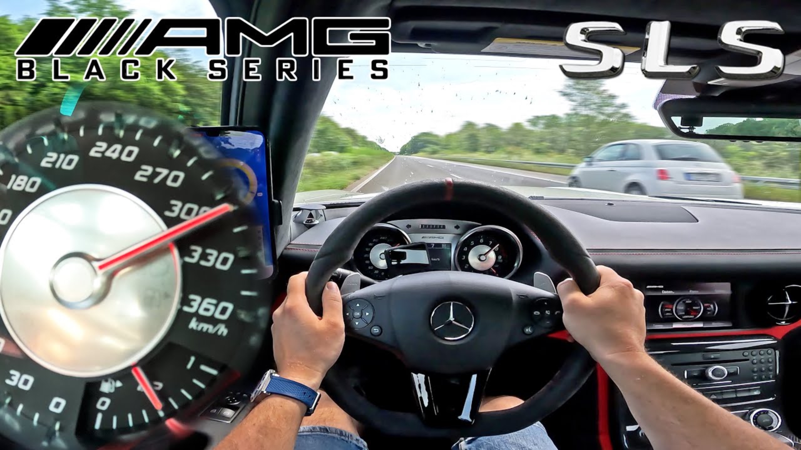 Mercedes SLS AMG BLACK SERIES 300КМ/Ч на БЕЗЛИМИТНОМ АВТОБАНЕ AutoTopNL