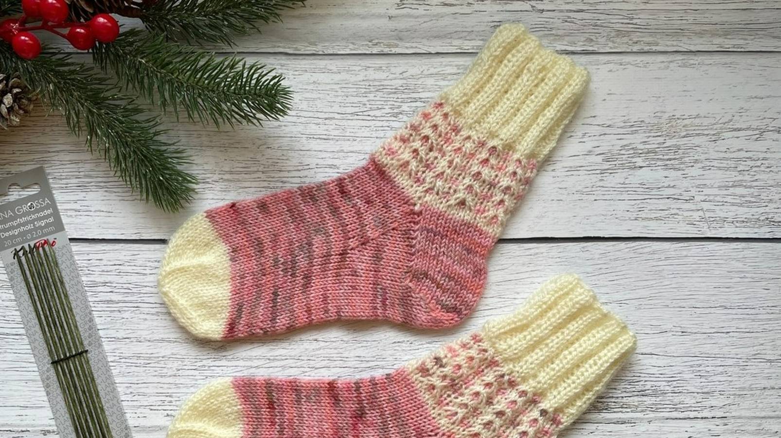 Носочки вязаные. Редкий узор. Мастеркласс на узор.