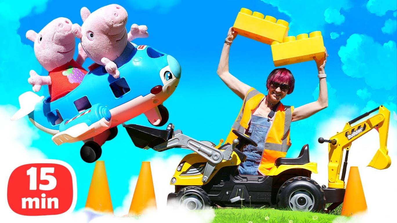 Сборник для детей шоу Давай почитаем – Игрушки собирают слова – Читаем по слогам с Машей Капуки