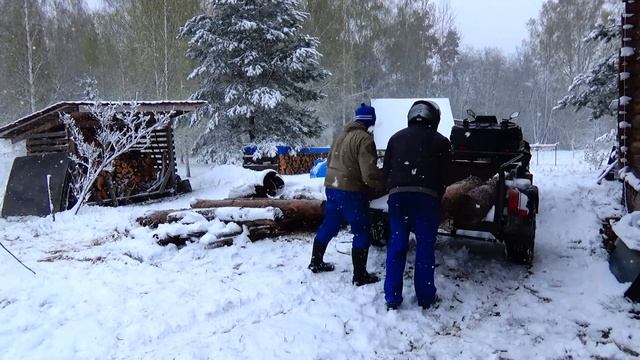 С Соседом Делаем Чудеса Выносливости под Весенним Снегопадом -Субботник -2024