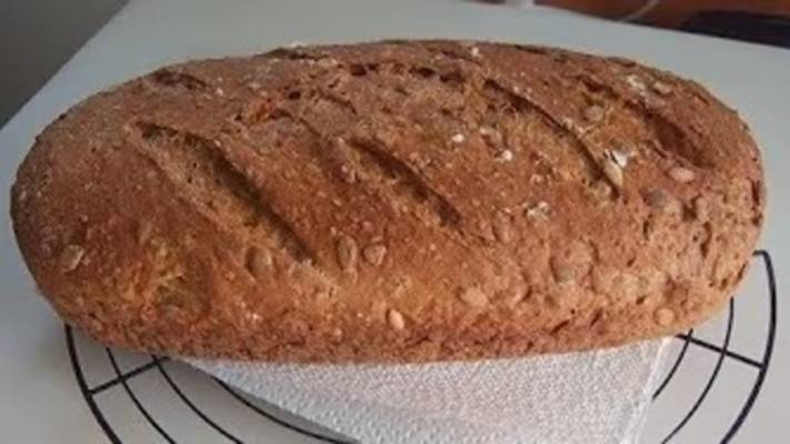 Серый хлеб на закваске. Маринкины творинки