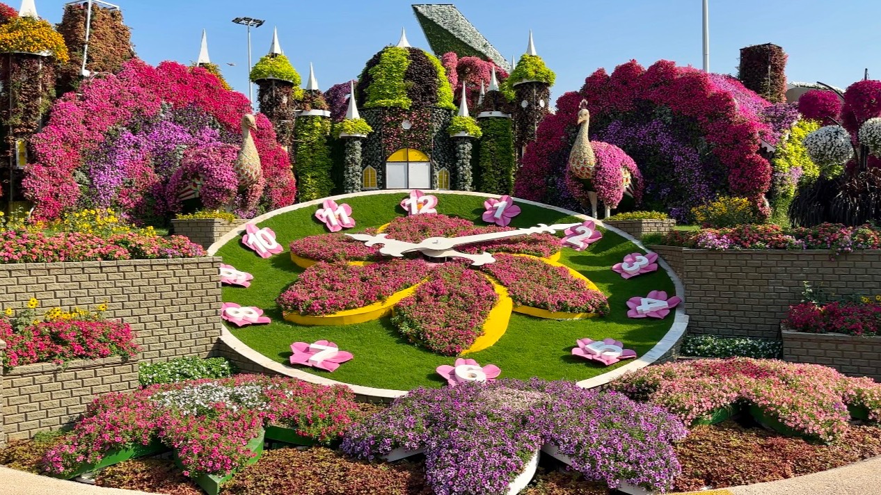 Дубай 🇦🇪 [4К] 2025 Цветочный Сад, очень красиво