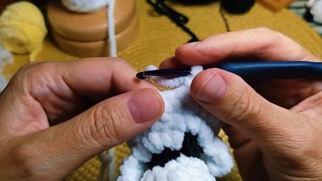 ПАНДА В ПЛАТЬЕ.     #мастеркласс #вязаныеигрушки