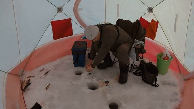 Основные моменты 1. Зимняя рыбалка. Лещ, Окунь, Сорога.