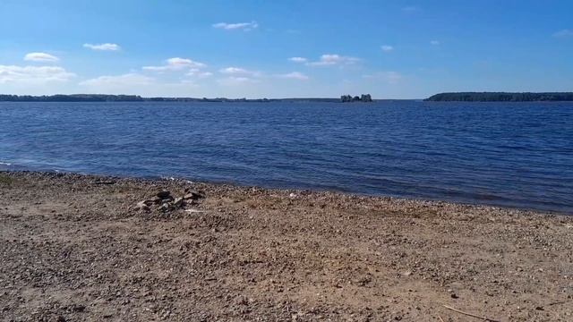 Релакс видео. Умиротворяющие волны. Калязин на Волге. Отдых в путешествии.