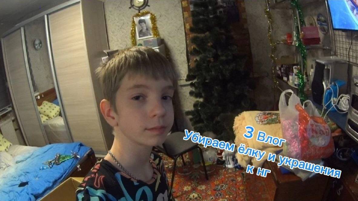 3 ВЛОГ УБИРАЮ ЁЛКУ И ВСЕ УРАШЕНИЯ ДОМА🏠