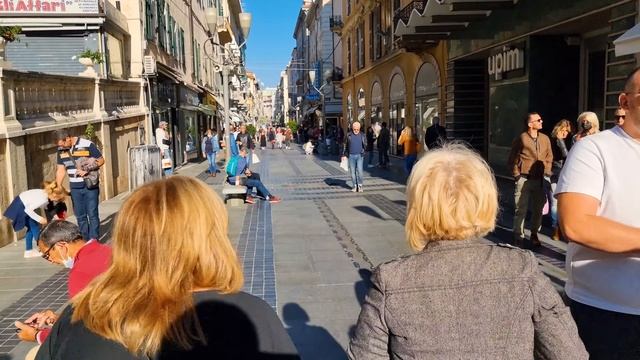 Сан-Ремо, Италия! Пешеходная экскурсия по центру города ! 4К 30fps UHD