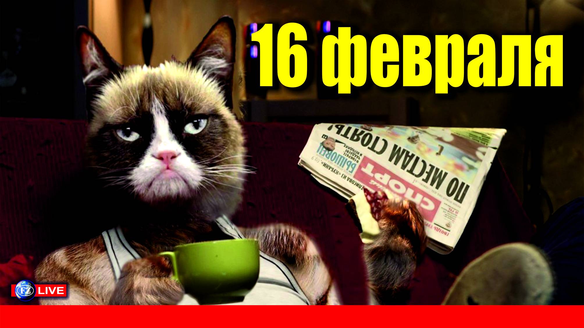 16 ФЕВРАЛЯ - ВОТ ТАКОЙ ДЕНЁК!