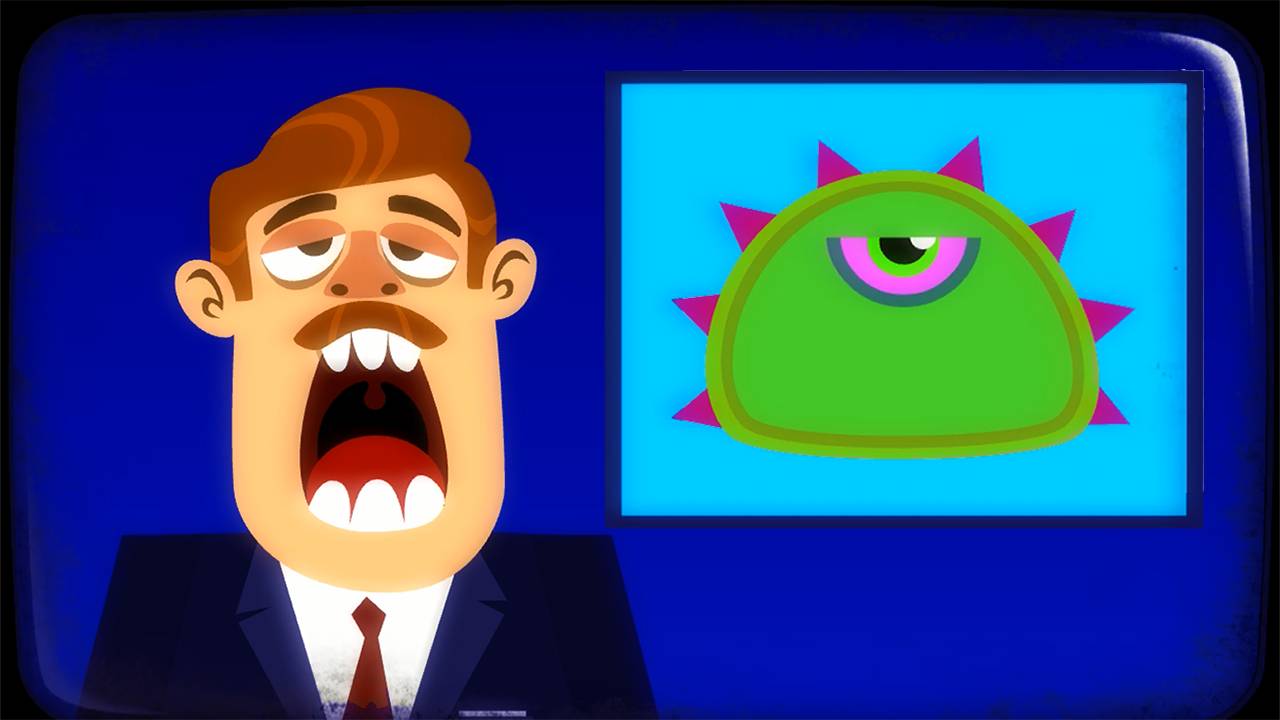 ЛИЗУН ГЛАЗАСТИК съел все вокруг игра Tales from Space Mutant Blobs Attack на канале Мистер Игрушкин