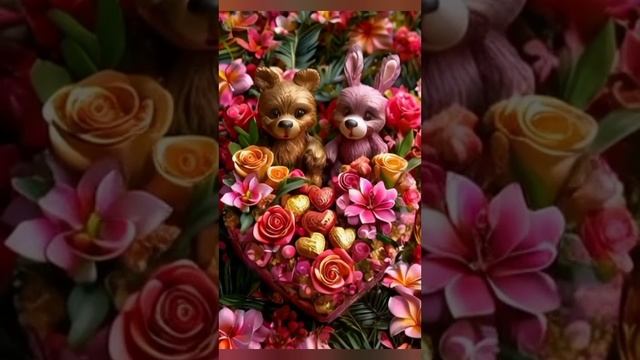 С днём влюбленных! Поздравительная открытка с днём влюбленных!