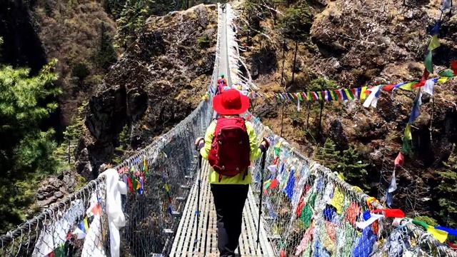 ГИМАЛАИ I подвесной мост сэра Эдмунда Хиллари