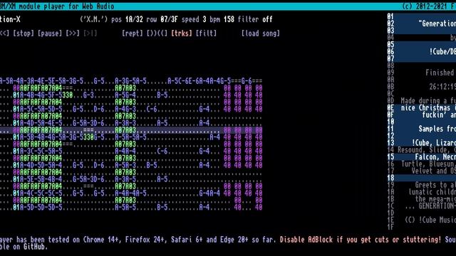 Screamtracker music. !Cube Music. Generation-X.