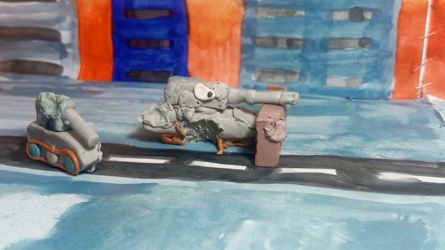 АНИМАЦИЯ ИЗ ПЛАСТИЛИНА ТАНКОВАЯ ВОЙНА 1-СЕЗОН #6 ОТБИТИЕ СМОЛЕНСКА