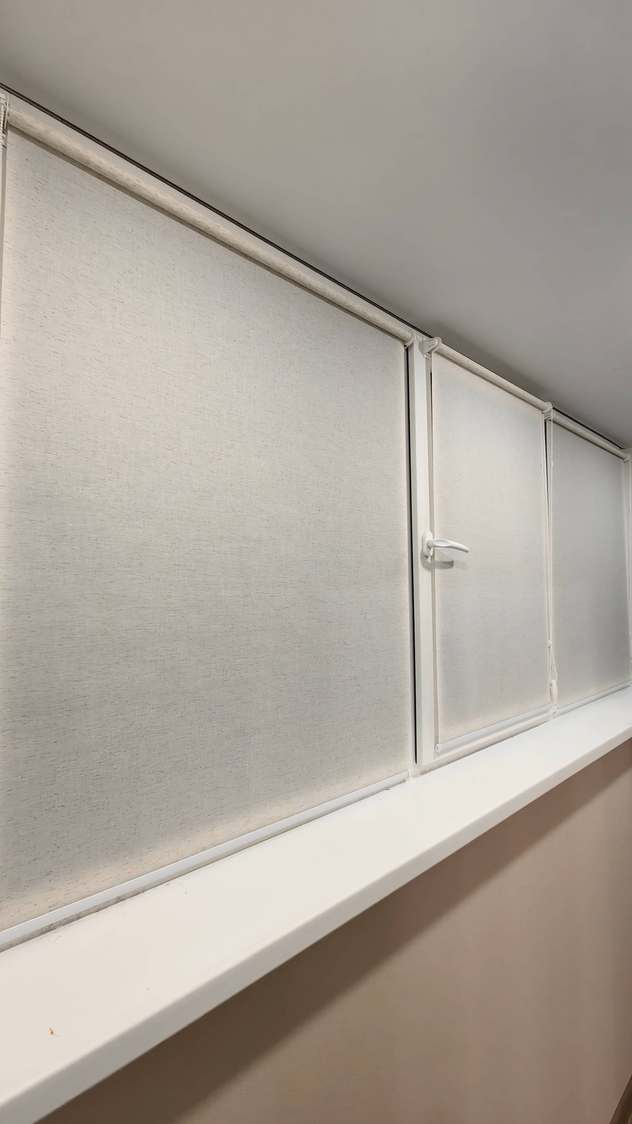 Рулонные шторы установленные на лоджии ЖК Матрешка, Тольятти